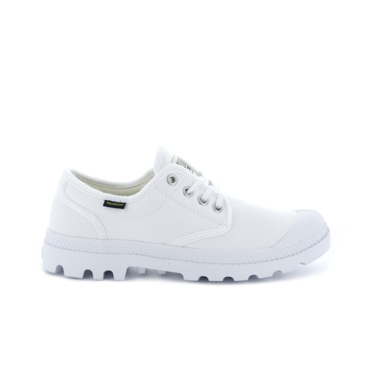 Palladium Pampa OX Originale Men\'s Oxfords Shoes White | UK E041-QGC